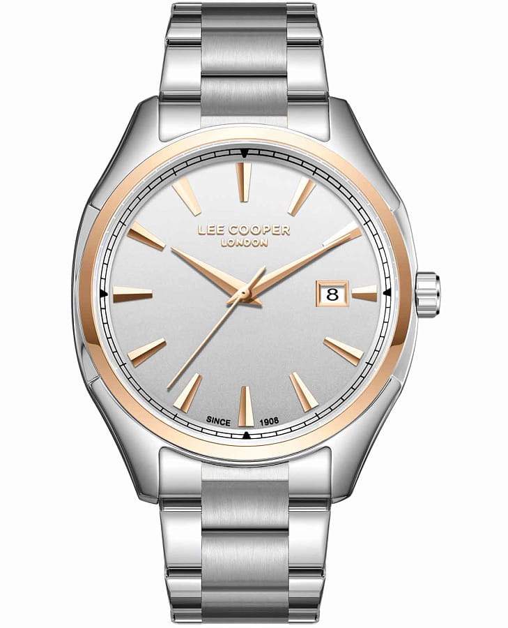 Часы Lee Cooper LC08007.530 — мужские, серебристый