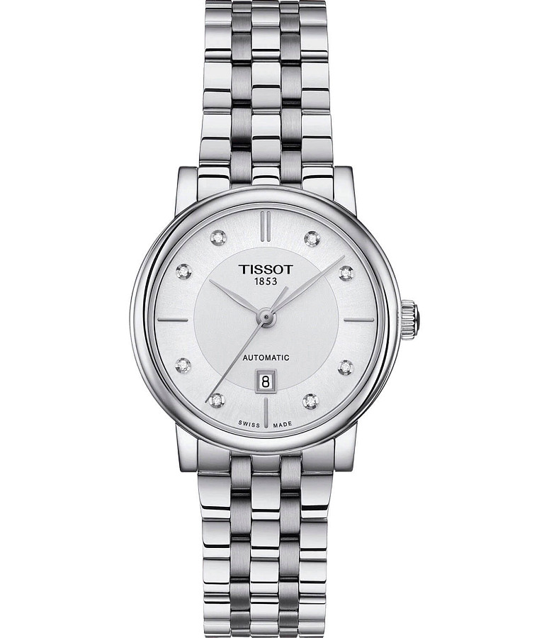 Часы Tissot Carson Automatic Lady T122.207.11.036.00 — женские, белый