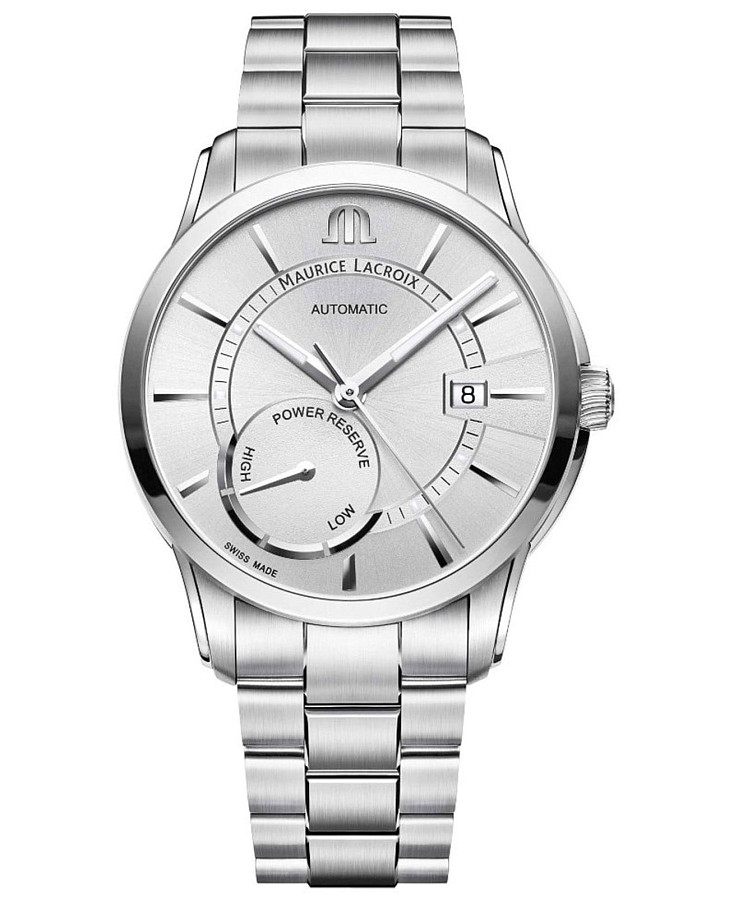 Часы Maurice Lacroix Pontos Day Date PT6368-SS002-130-1 — мужские, серебристый