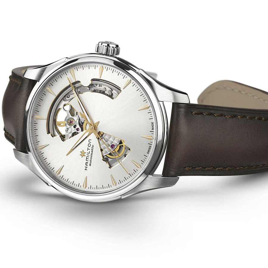 Часы Hamilton Jazzmaster Open Heart Auto H32675551 — кожаный, мужские