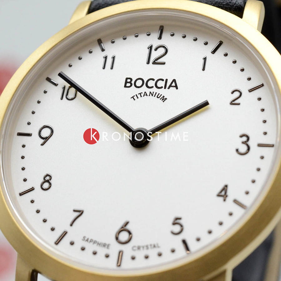Часы Boccia Titanium Circle-Oval 3335-02 — женские, кожаный