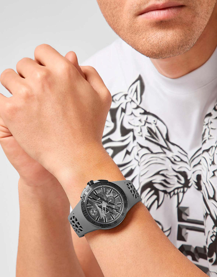 Часы Plein Sport Thunderstorn Chrono PSABA0523 — кварцевые, металл сталь