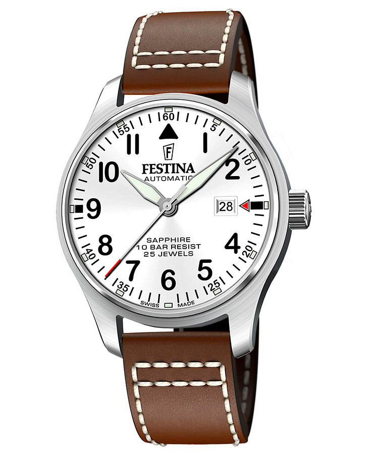 Часы Festina Automatic F20151/1 — мужские, белый