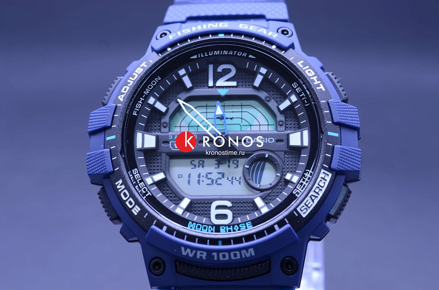 Часы Casio Collection WSC-1250H-2A — кварцевые, пластик