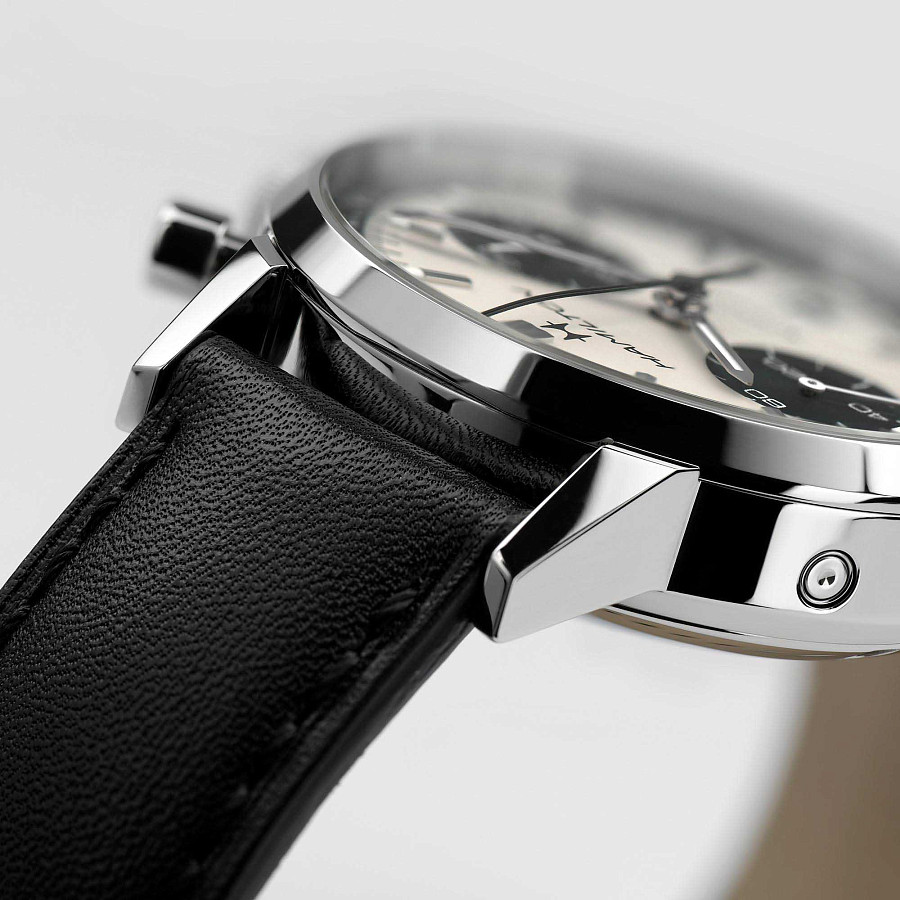 Часы Hamilton American Classic Intra-Matic Auto Chrono H38416711 — мужские, кожаный