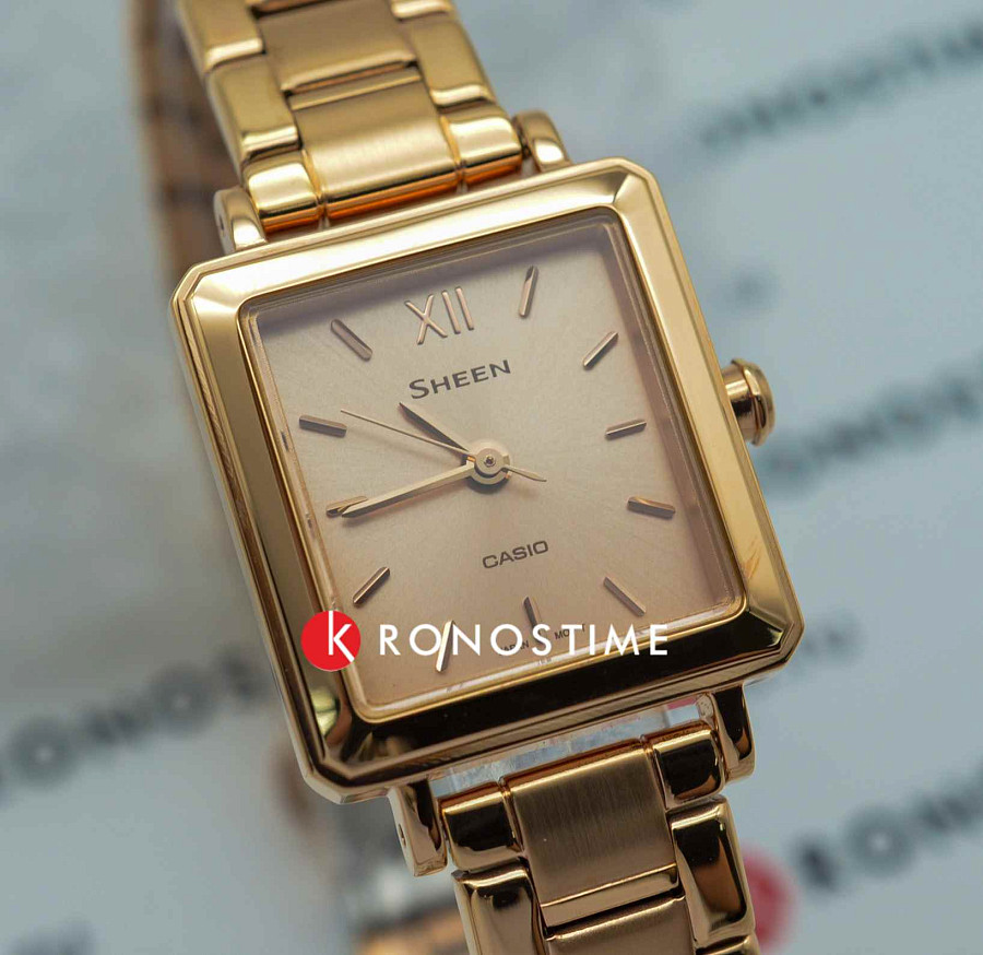 Часы Casio Sheen SHE-4538PG-4AUDF — металл сталь, Япония