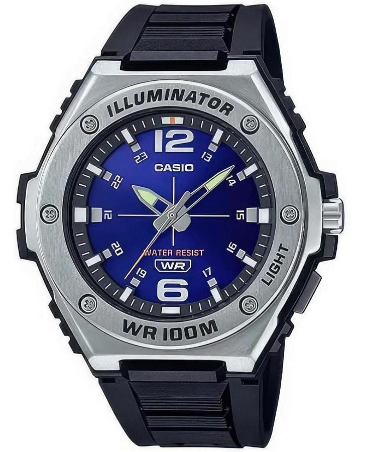 Часы Casio Collection MWA-100H-2A — мужские, синий