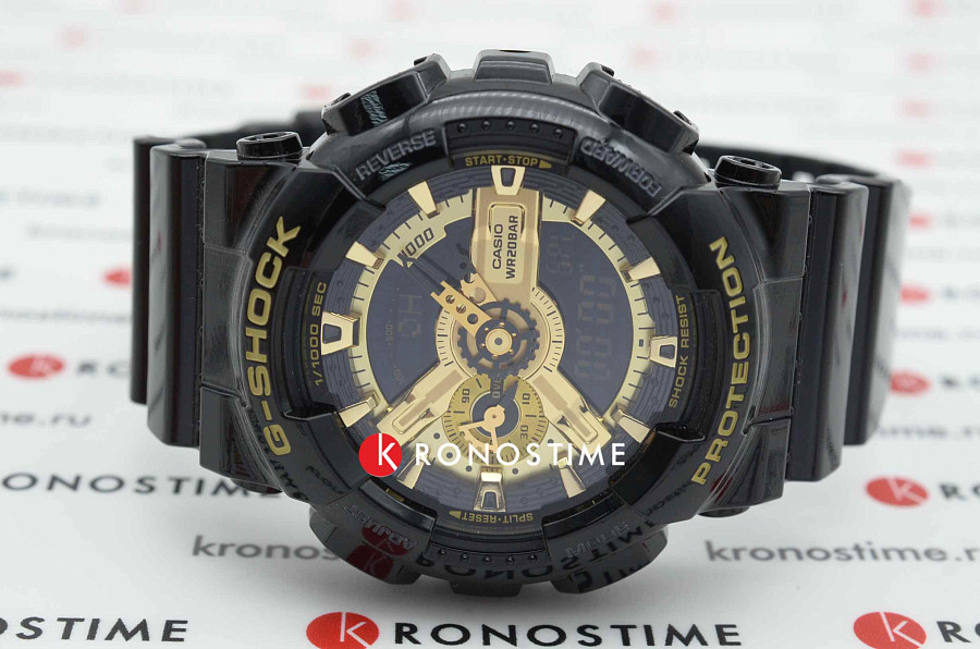 Часы Casio G-Shock GA-110GB-1A — электронные, Япония, мужские