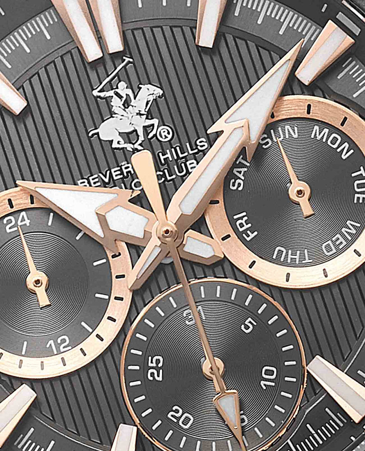 Часы Beverly Hills Polo Club Quartz BP3599X.450 — нержавеющая сталь с ip-покрытием, мужские