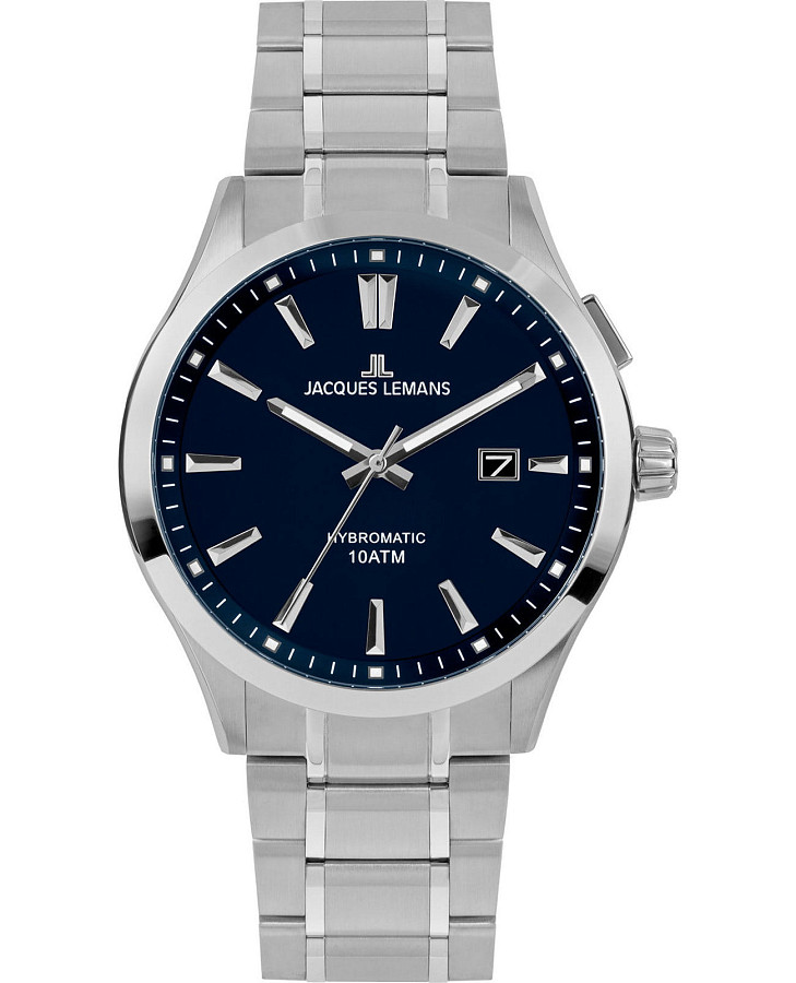 Часы Jacques Lemans Hybromatic 1-2130G — мужские, синий