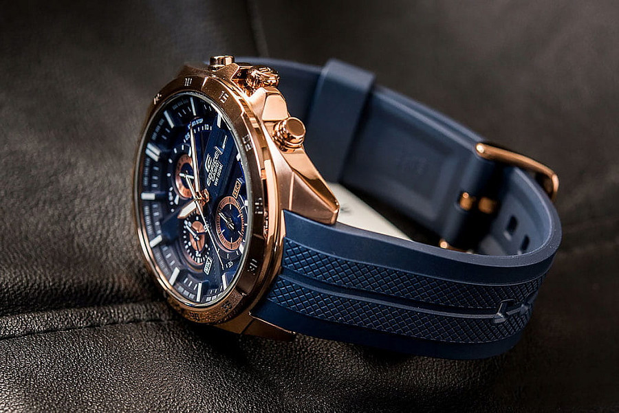 Часы Casio Edifice EFR-556PC-2A — металл сталь, Япония