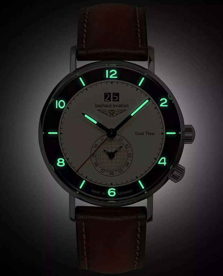 Часы Bauhaus Aviation 24462 — металл сталь, Германия