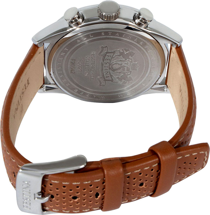 Часы Festina Timeless Chrono F20542/3 — металл сталь, Испания