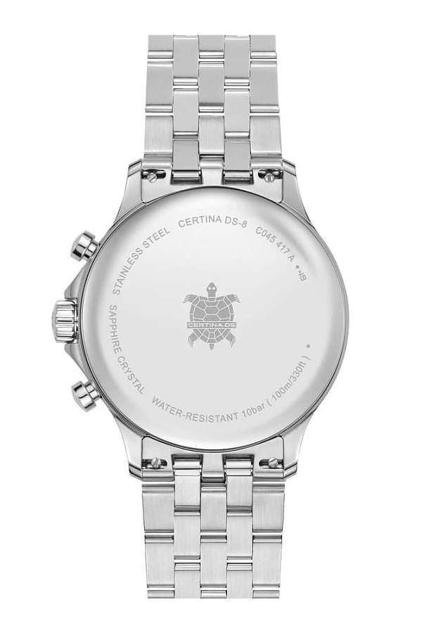 Часы Certina DS-8 Chrono C045.417.11.051.00 — мужские, нержавеющая сталь 316l