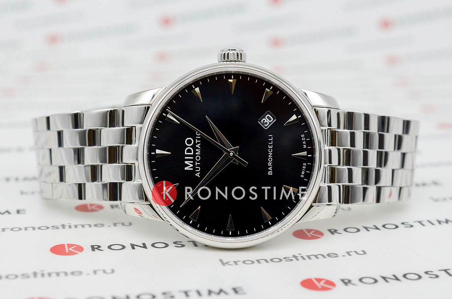 Часы Mido Baroncelli Gent M8600.4.18.1 — механические, металл сталь
