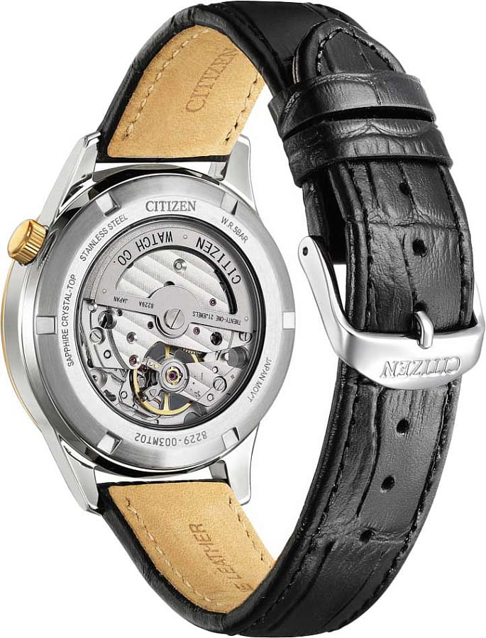 Часы Citizen Automatic NH9136-02L — кожаный, мужские