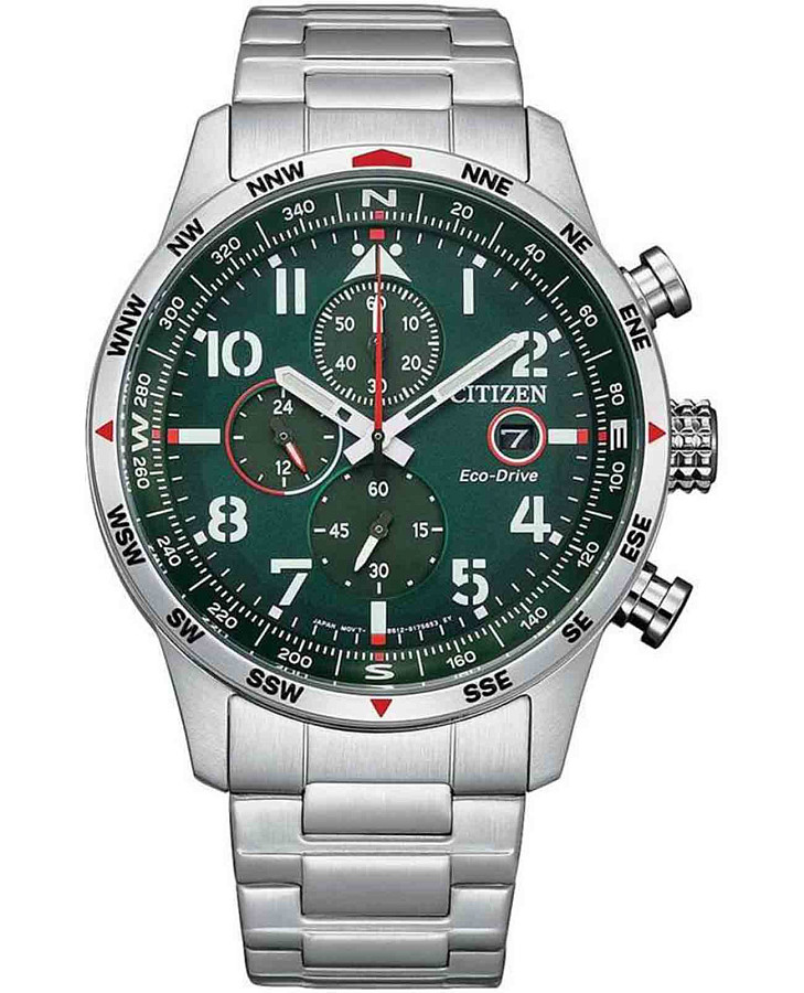Часы Citizen Eco-Drive CA0791-81X — мужские, зеленый