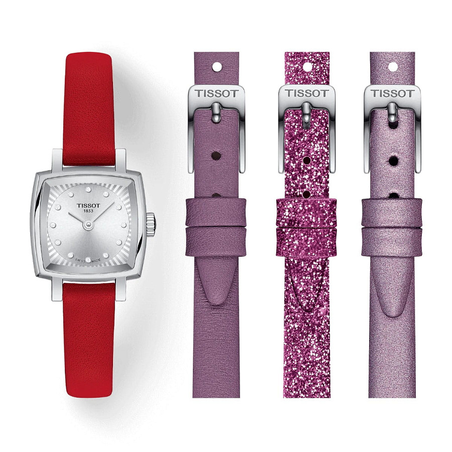 Часы Tissot Lovely Square Valentines T058.109.16.036.00 — серебристый, сталь металл
