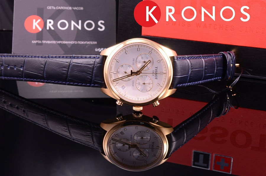 Часы Tissot PR 100 Сhronograph T101.417.36.031.00 — сталь металл, Швейцария