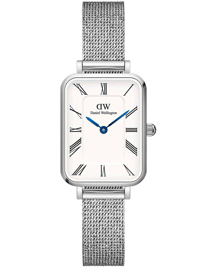Часы Daniel Wellington Quadro Roman Numerals Sterling DW00100690 — женские, белый