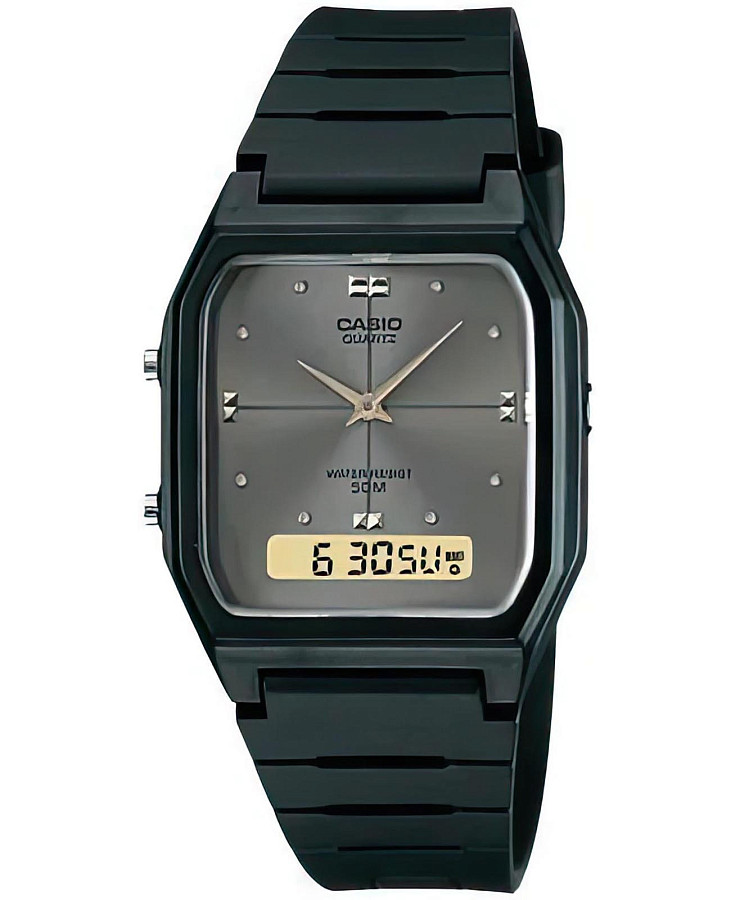 Часы Casio Collection AW-48HE-8AVDF (AW-48HE-8A) — мужские, серебристый