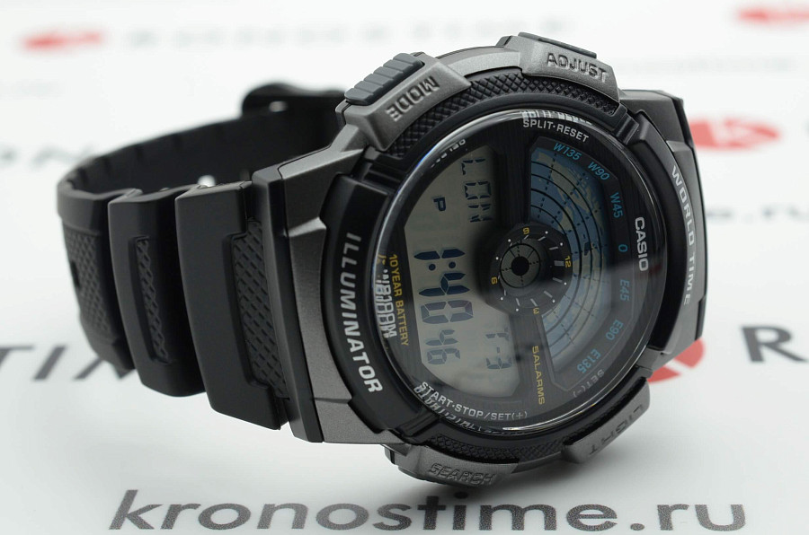 Часы Casio Collection AE-1100W-1AVSDF (AE-1100W-1A) — кварцевые, пластик