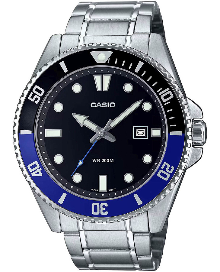 Часы Casio Collection MDV-107D-1A2VDF (MDV-107D-1A2) — мужские, черный