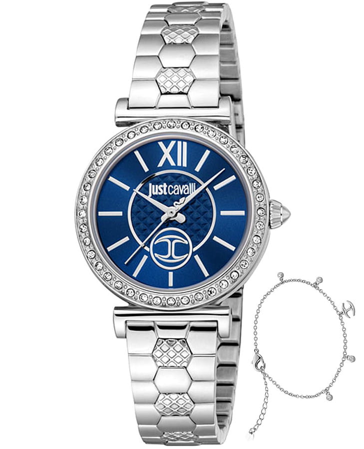 Часы Just Cavalli Varenna JC1L273M0045_SET — женские, синий