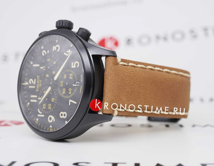 Часы Tissot Chrono XL T116.617.36.052.03 — мужские, кожаный