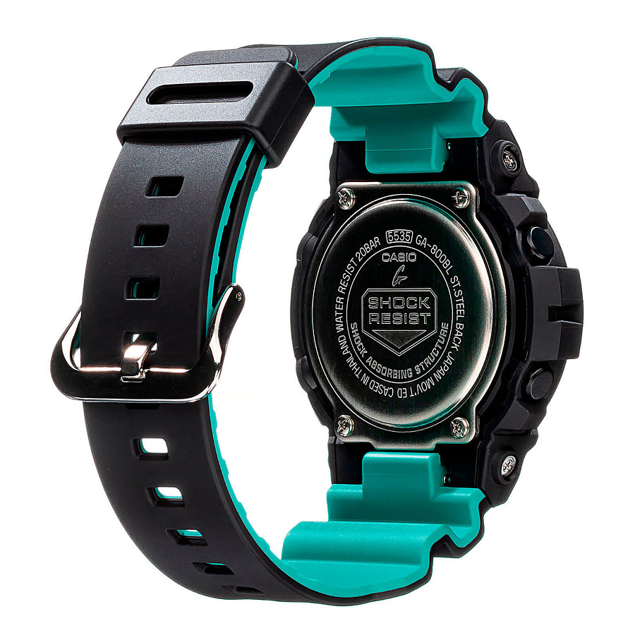 Часы Casio G-Shock GA-800BL-1A — пластик, мужские