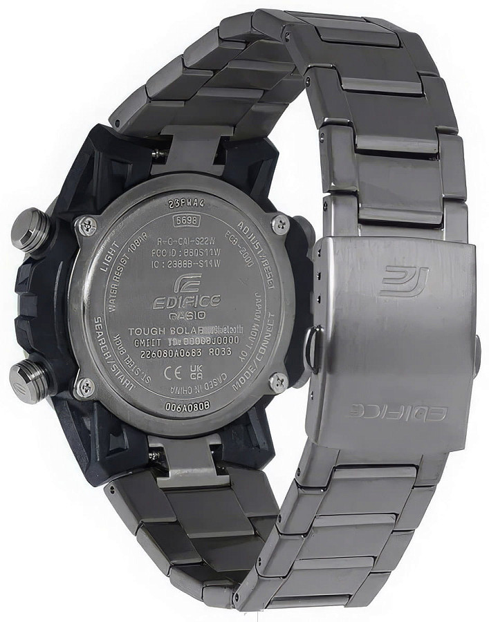 Часы Casio Edifice ECB-2000DC-1BDF (ECB-2000DC-1B) — кварцевые, карбон