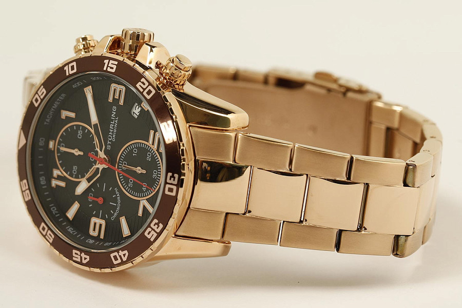 Часы Stuhrling Monaco 3957.4 — сталь металл, США