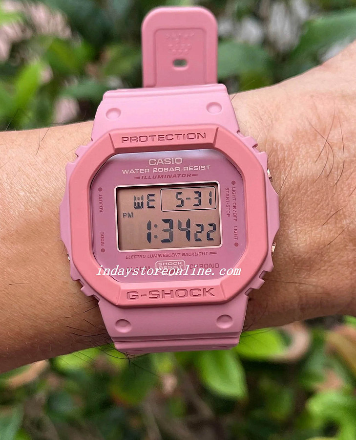 Часы Casio G-Shock DW-5610SL-4A4DR — электронные, сталь пластик