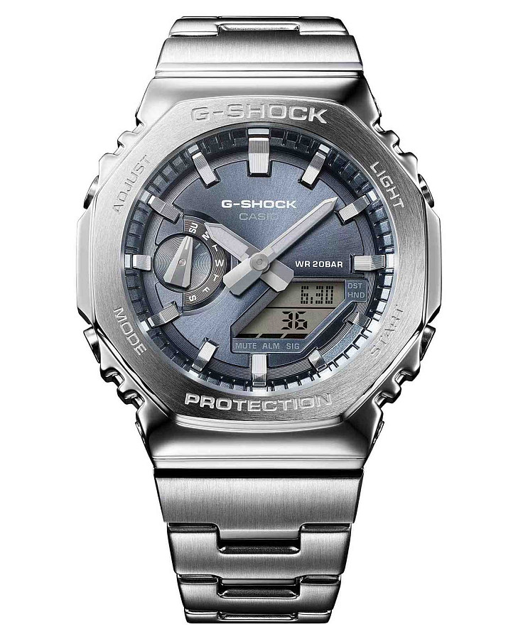 Часы Casio G-Shock GM-2110D-8A — мужские, синий
