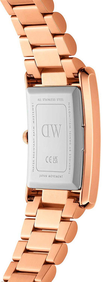 Часы Daniel Wellington Bound 3-Link Rose Gold DW00100702 — кварцевые, сталь металл