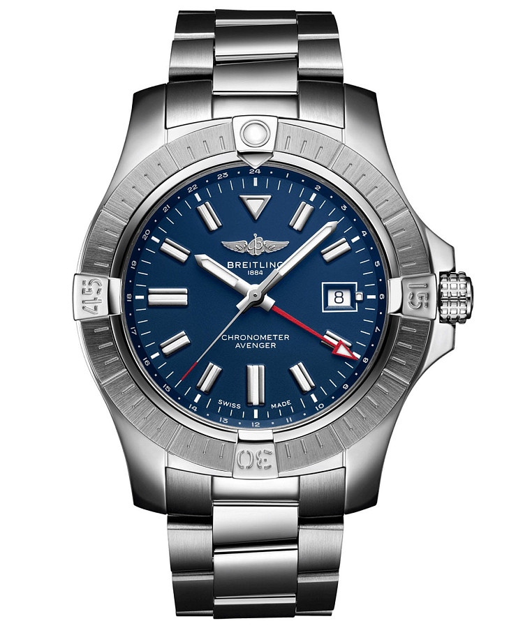 Часы Breitling Avenger Automatic GMT 45 A32395101C1A1 — мужские, синий