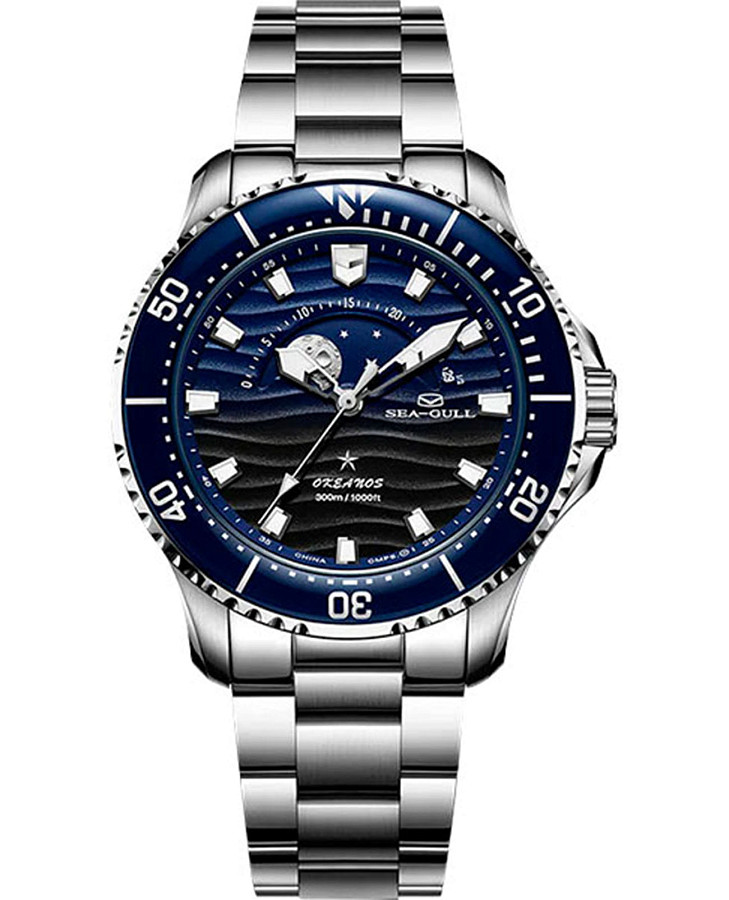 Часы Seagull Ocean Star 816.32.1215 — мужские, синий