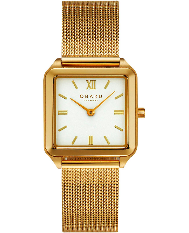 Часы Obaku Ultra Slim V309LXGWMG — женские, белый