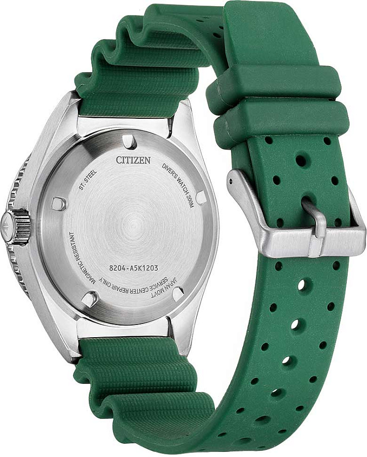 Часы Citizen Promaster NY0121-09X — зеленый, металл сталь