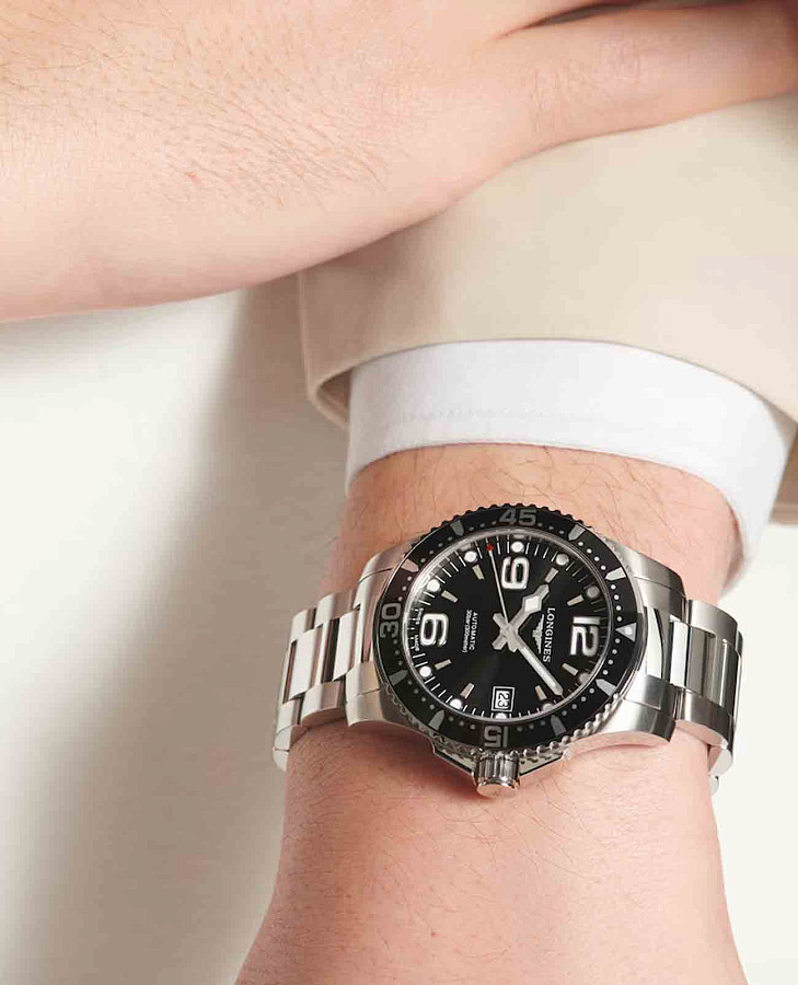 Часы Longines HydroConquest L3.741.4.56.6 — мужские, нержавеющая сталь