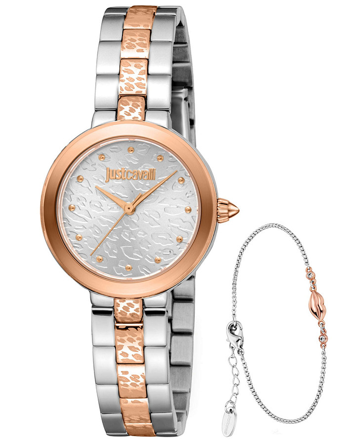 Часы Just Cavalli JC1L404M0095_SET — женские, серебристый