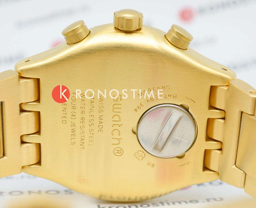 Часы Swatch I New Chrono YVG418G — нержавеющая сталь с pvd-покрытием, мужские