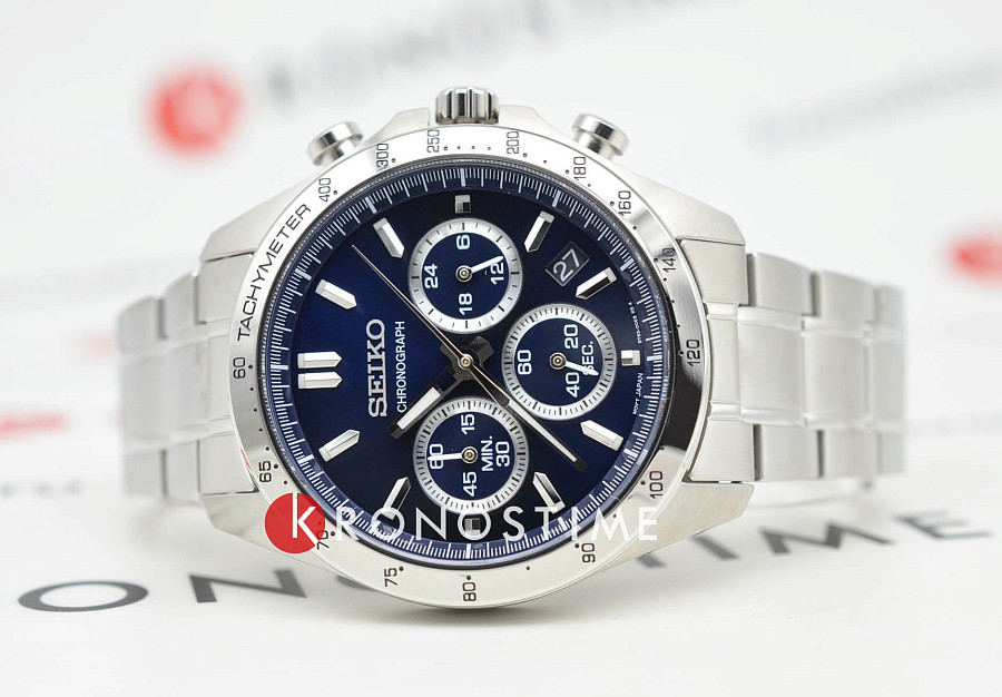 Часы Seiko Spirit Chronograph SBTR011 — кварцевые, сталь металл