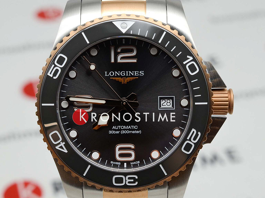 Часы Longines HydroConquest L3.782.3.78.7 — металл сталь, Швейцария