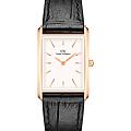 Шведские наручные часы Daniel Wellington Bound Black Crocodile Rose Gold DW00100693