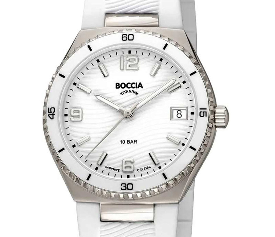 Часы Boccia Titanium Circle-Oval 3375-01 — кварцевые, титан