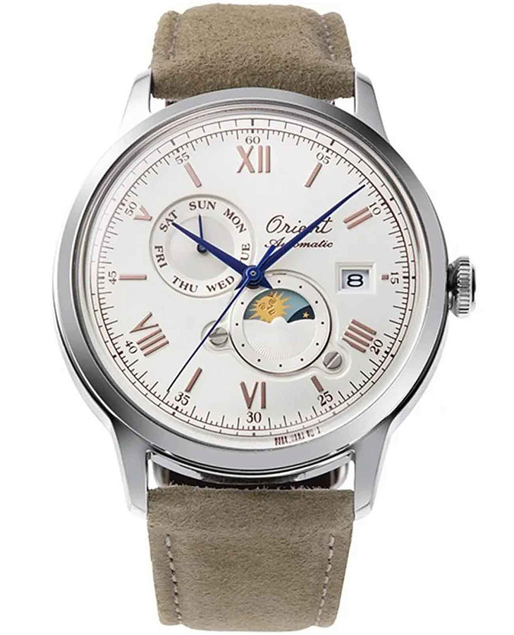 Часы Orient Sun & Moon RA-AK0808S (RN-AK0808S) — мужские, бежевый