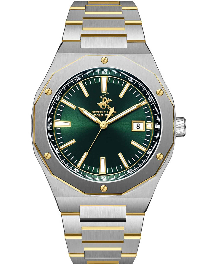 Часы Beverly Hills Polo Club BP3788X.270 — мужские, зеленый