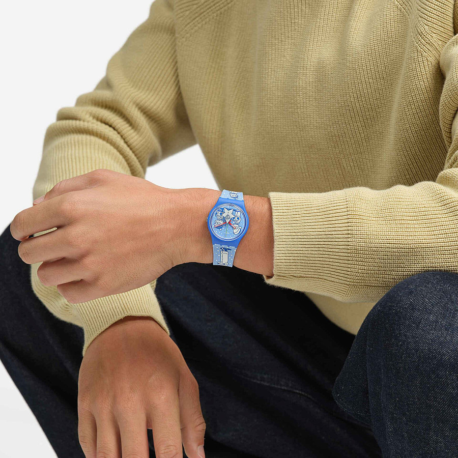 Часы Swatch Gent Biosourced Standart SO28Z126 — Швейцария, кварцевые