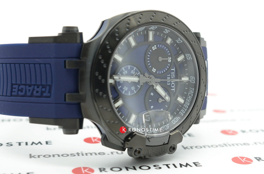 Часы Tissot T-Race Chronograph T115.417.37.041.00 — силикон, мужские